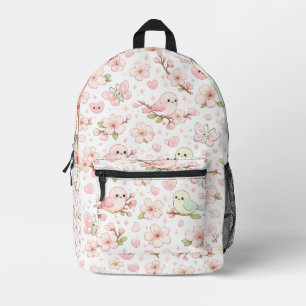 Süße Kirschblüten-Vögel Kinder-Rucksack Bedruckter Rucksack