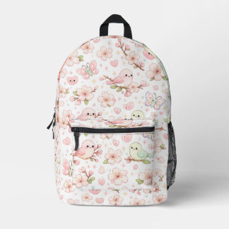 Süße Kirschblüten-Vögel Kinder-Rucksack Bedruckter Rucksack