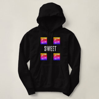 Süße Kirsche Farbverlauf Schwarz Kapuzenpullover Hoodie