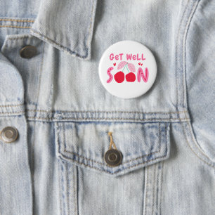 Süße Kirsche Gute Besserung Button