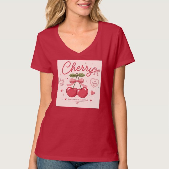 Süße Kirsche  T-Shirt (Vorderseite)