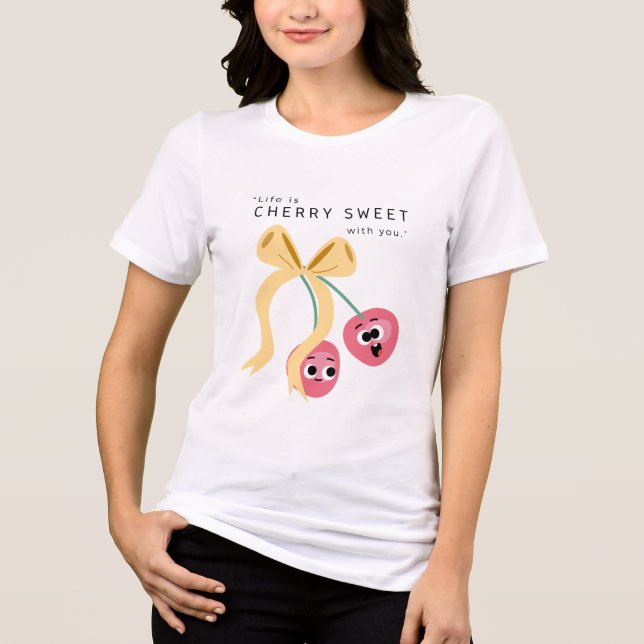SÜSSE KIRSCHE Tri-Blend SHIRT (Vorderseite)