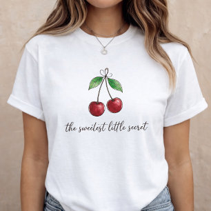 Süße Kirschen Schwangerschaftsankündigung Baby Ank T-Shirt