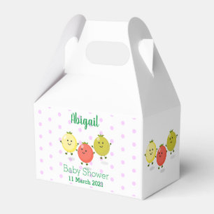 Süße Kirschtomaten-Cartoon-Illustration Geschenkschachtel