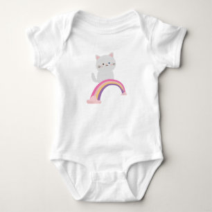 Süsse Kitten Cat Baby Strampler