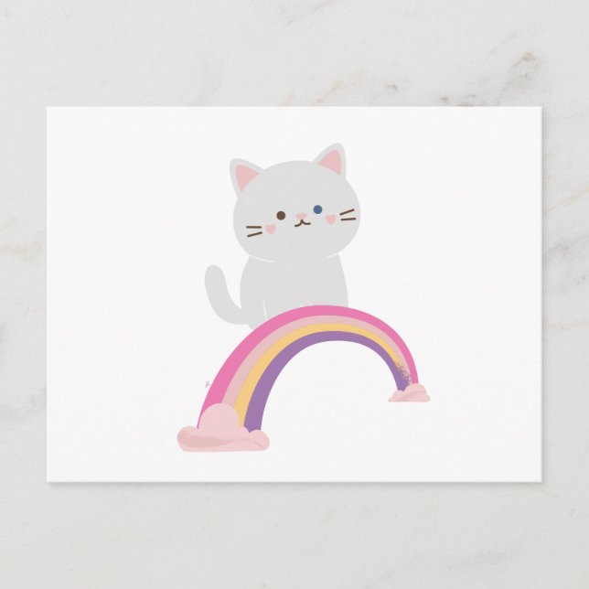 Süsse Kitten Cat Postkarte (Vorderseite)