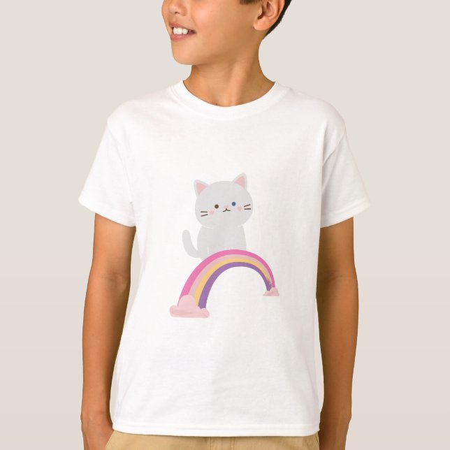 Süsse Kitten Cat T-Shirt (Vorderseite)