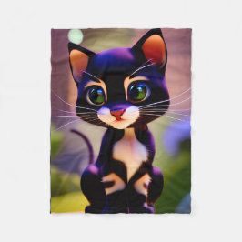 Süße Kitty Fleecedecke