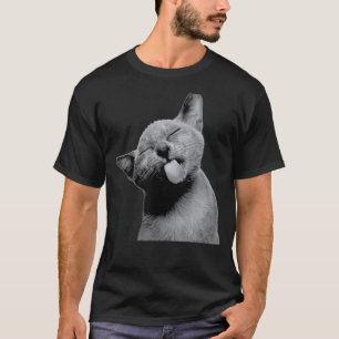Süße Kitty Katze streckt dir die Zunge heraus Anim T-Shirt