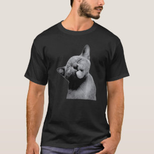 Süße Kitty Katze streckt dir die Zunge heraus Anim T-Shirt
