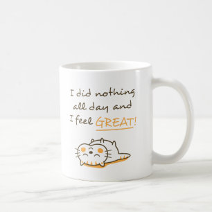 Süße Kitty Katze Tut Nichts Amüsantes Geständnis Kaffeetasse