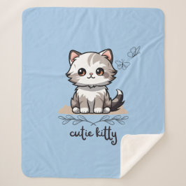 Süsse Kitty Sherpadecke