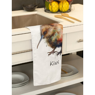 Süße Kiwi, individuell Geschirrtuch