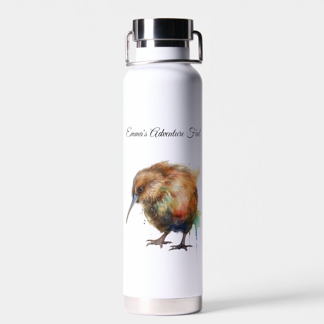 Süße Kiwi, individuell Trinkflasche (Rückseite)