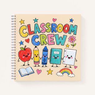 Süße Klassenzimmer-Crew-Lehrer-Klassenzimmer-Dekor Notizbuch