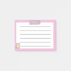 Süße klebrige Haftnotizen Post-it Klebezettel