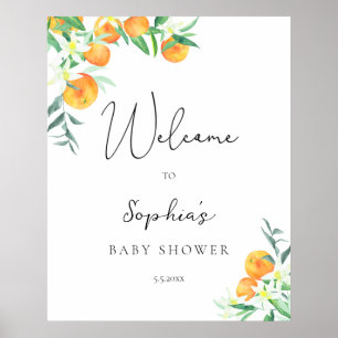 Süße kleine Baby Shower Begrüßung Poster