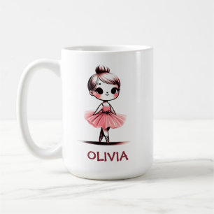 Süße kleine Ballerina Kaffeetasse