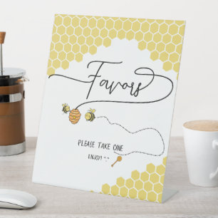 Süße kleine Bienen Waben Baby Shower Geschenke Sockelschild