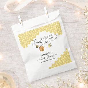 Süße kleine Bienen Waben Baby Shower Geschenktütchen