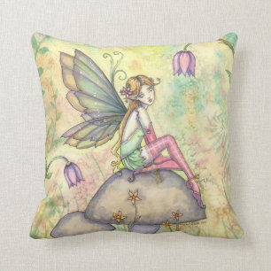 Süße kleine Blumenfee Mädchen Kissen