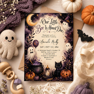Süße kleine Buh Halloween-Baby-Party Einladung
