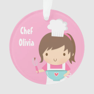 Süße kleine Chef-Bäckerinnen Zimmerdekoration Ornament
