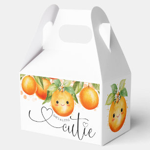 Süße kleine Cutie Orange Citrus Baby Shower Geschenkschachtel