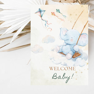 Süße kleine Elefanten-Baby-Party Einladung