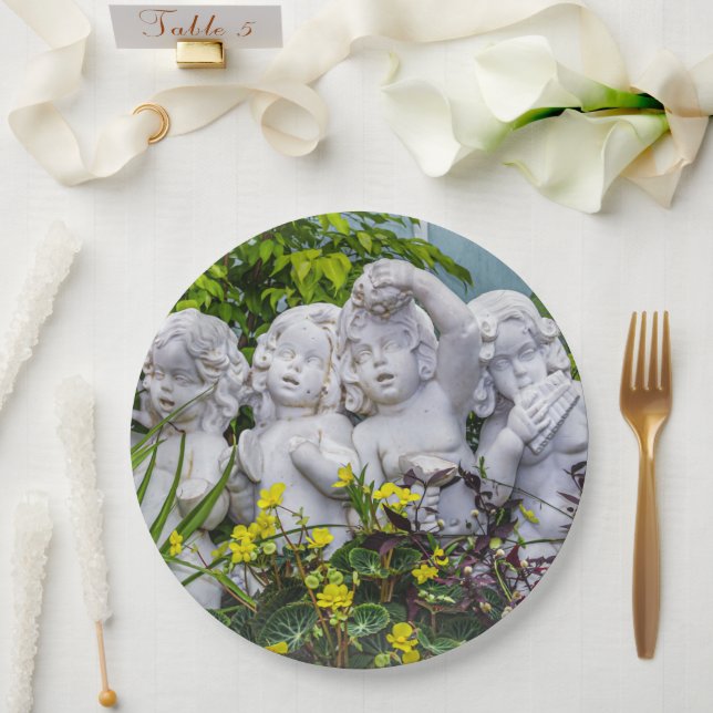 Süße kleine Engel... Pappteller (Hochzeit)