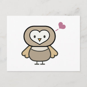 süße kleine Eule Postkarte