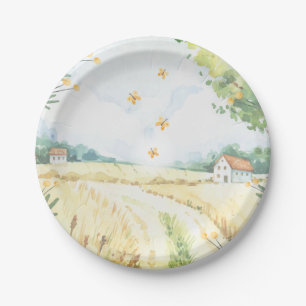 Süße kleine Farm-Baby-Party Pappteller