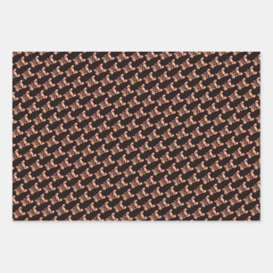 Süße kleine Französische Bulldogge Haustier Hund T Geschenkpapier Set