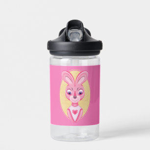 Süße kleine Hasenmädchen-Cartoon Trinkflasche