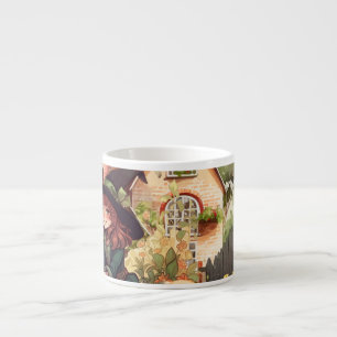 Süße kleine Hexe und Fuchs   Espresso-Tasse Espressotasse