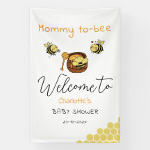 Süße kleine Honigbiene mit süßem Honig Baby Shower