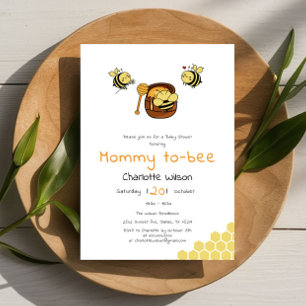 Süße kleine Honigbiene mit süßer Honig-Baby-Party Einladung