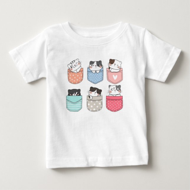Süße kleine Kätzchen Baby T-shirt (Vorderseite)