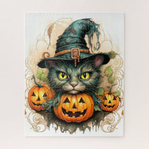 Süße kleine Katze Hexe