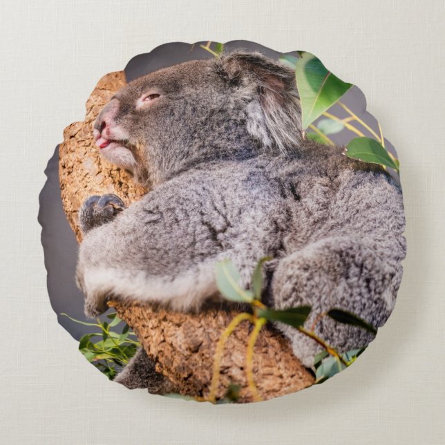 Süße kleine Koala Rundes Kissen (Vorderseite)