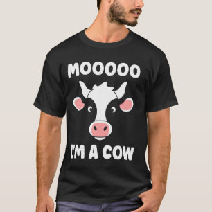 Süße kleine Kuh Lustiger Spruch mooo ich bin eine T-Shirt