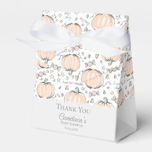 Süße kleine Kürbis Herbst-Baby-Party Dankeschön Geschenkschachtel