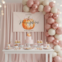 Süße kleine Kürbismädchen-Baby-Party
