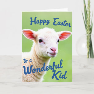 Süße kleine Lamm-Frühlingskarte Karte