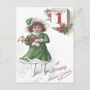 Süße kleine Mädchen-Weihnachtssterne Weihnachtsste Postkarte