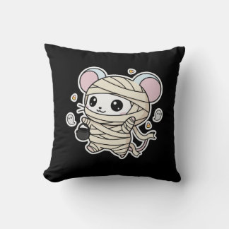 Süße kleine Maus bereit für Halloween Kissen