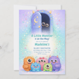 Süße kleine Monster-Baby-Party-Einladung Einladung