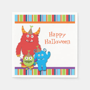 Süße kleine Monster Geburtstags-Party Servietten
