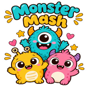 Süße kleine Monster Mash Kids Hoodie