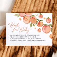 Süße kleine Pfirsich-Baby-Party-Bücher für Baby